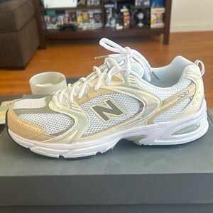 New Balance 530 Men’s 10.5 Beige/Silver